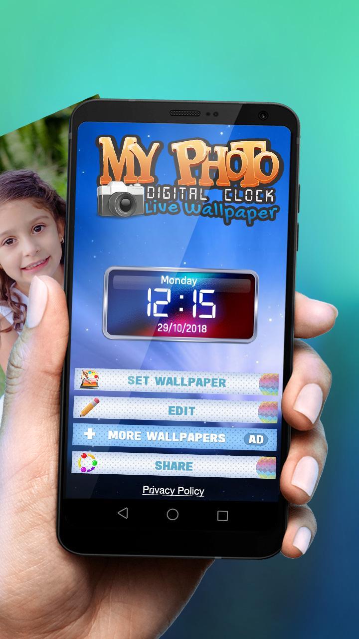 My Photo Digital Clock Live Wallpaper APK for Android Download