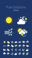 COLOR WEATHER ICONS FOR HDW الملصق