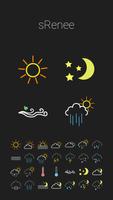COLOR WEATHER ICONS FOR HDW تصوير الشاشة 1