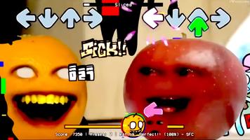 FNF Apple VS Annoying Orange الملصق