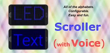 Scroller - 發光二極管和文本  - 有声音
