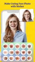 Crying Face Photo Cam Editor تصوير الشاشة 1