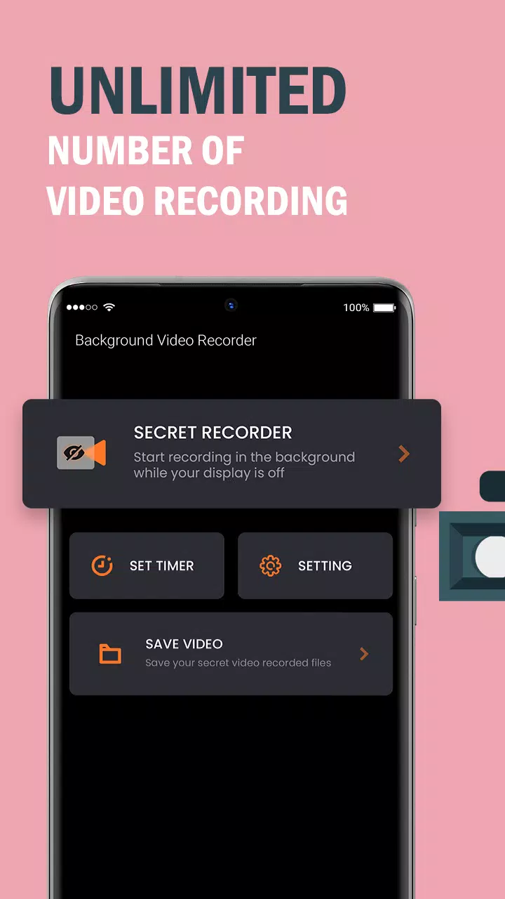 Hãy tải xuống APK Background Video Recorder ngay để sở hữu một trong những ứng dụng ghi video tuyệt vời nhất cho thiết bị Android của bạn. Với tính năng ghi video không giới hạn và chế độ ghi video nền vượt trội, bạn sẽ cảm thấy hài lòng với những tính năng mới lạ và thú vị của ứng dụng này.