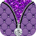 Purple Diamond Zipper Screen 아이콘