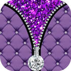 Purple Diamond Zipper Screen 圖標