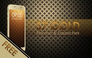 Theme for Galaxy S7 Gold Affiche