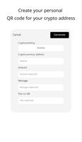 Crypto QR code generator imagem de tela 1