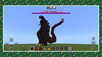 Godzilla Mod Minecraft ポスター