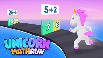 Unicorn Dash Game: Math Runner Plakat