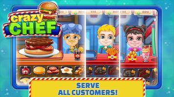Crazy Chef: Top Burger Game اسکرین شاٹ 1