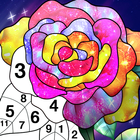 Color by Number New Coloring Book-icoon