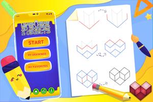 Learn How to Draw 3D Shapes 海報