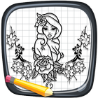 Learn How to Draw Tattoo Flowers icon