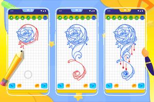 Learn How to Draw Tattoo Flowers screenshot 2