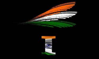 Indian Flag Letter Photos Poster