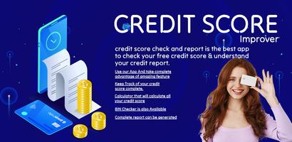 Credit Score Check and Report Affiche