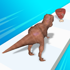 Dinosaur Game Run Dino Rush 3D icône