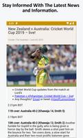 برنامه‌نما Cricket News عکس از صفحه