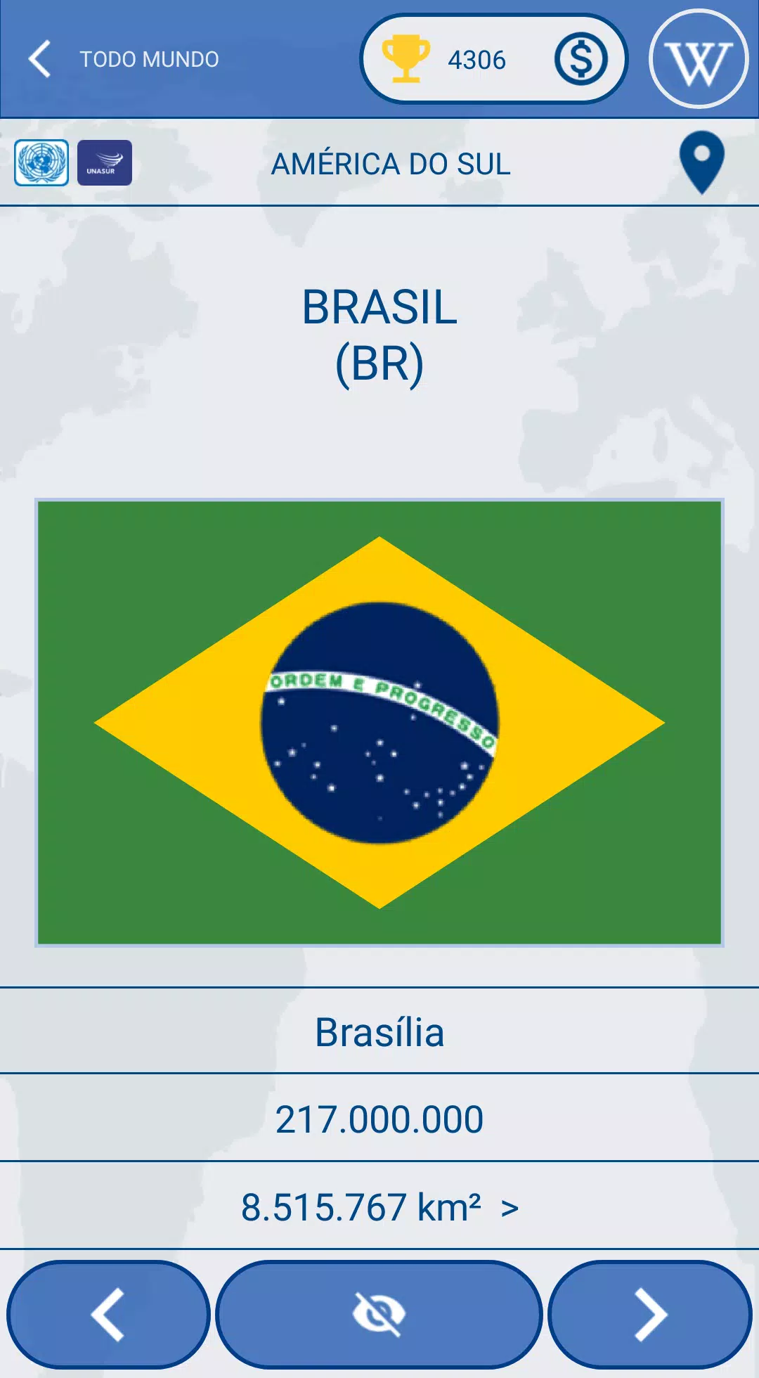 Quiz: Bandeiras do mundo::Appstore for Android