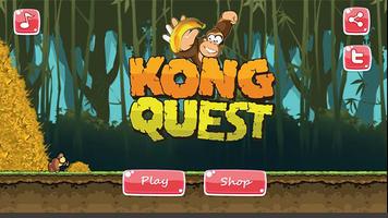 Kong Quest - Monkey Banana Eating Game پوسٹر