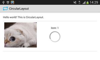 Circular layout sample screenshot 2