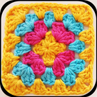 Step by step crochet. Easy crochet icon