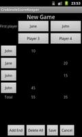 Crokinole Score Keeper スクリーンショット 1