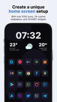 Nova Dark Icon Pack الملصق