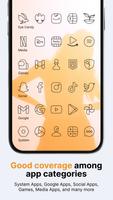 Vera Outline Black: Icon Pack تصوير الشاشة 3