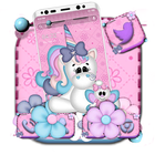 Cute Unicorn Launcher Theme icône