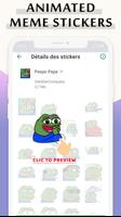Animated memes Stickers for WhatsApp 2021 capture d'écran 2
