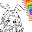 Anime Color:Juegos de colorear