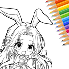 Cute Drawing : Anime Color Fan 아이콘