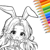 آیکون‌ Cute Drawing : Anime Color Fan