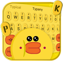 Yellow Cute Adorable Duck Keyboard Theme APK
