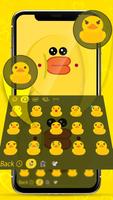 Yellow Cute Adorable Duck Keyboard Theme स्क्रीनशॉट 2