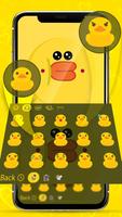 Yellow Cute Adorable Duck Keyboard Theme screenshot 2