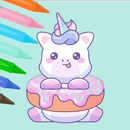 Kawaii Glitter Coloring book APK