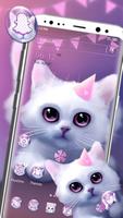 Cute Kitty Launcher Themes Affiche
