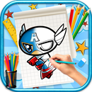Learn to Draw Cartoon Heroes APK