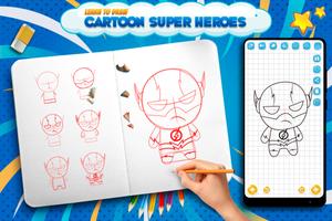 Learn to Draw Cartoon Heroes ポスター