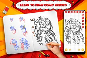 Learn to Draw Comic Heroes スクリーンショット 2