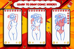 Learn to Draw Comic Heroes スクリーンショット 3