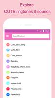 Cute Ringtone - Ringtones App captura de pantalla 1