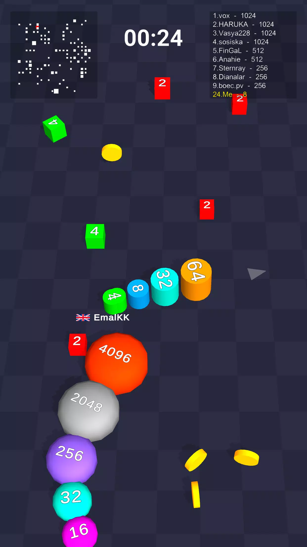 Cubes 2048.io - Play Cubes 2048.io On IO Games