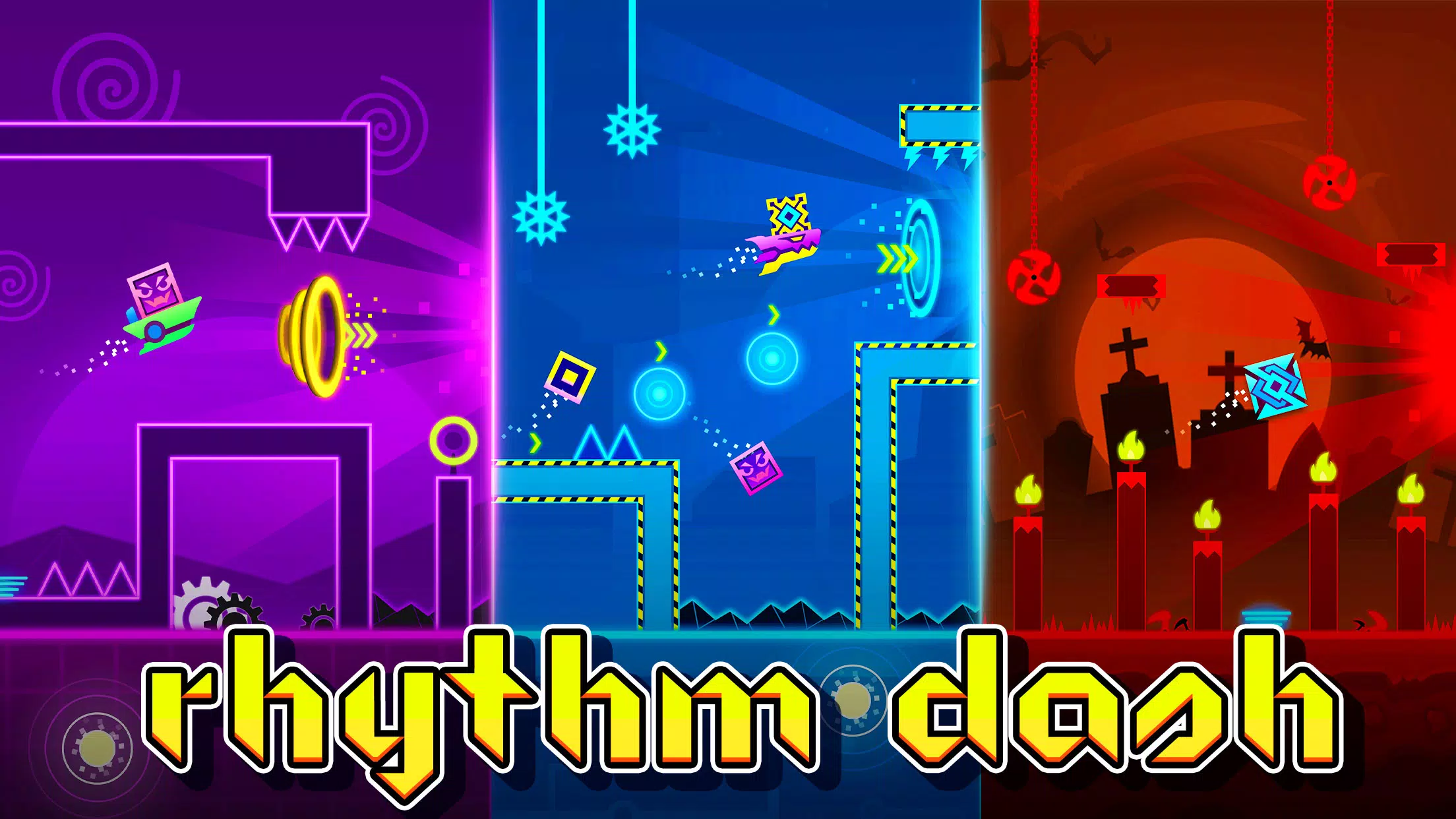 Geometry Dash - Jump, Dash, Flip  With The Rhythm