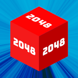 2048 Cube Puzzle. Merge 3D