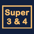 Super pick 3&4 Lottery-icoon