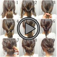 💇 Penteados para cabelo passo a passo com vídeos Ekran Görüntüsü 3