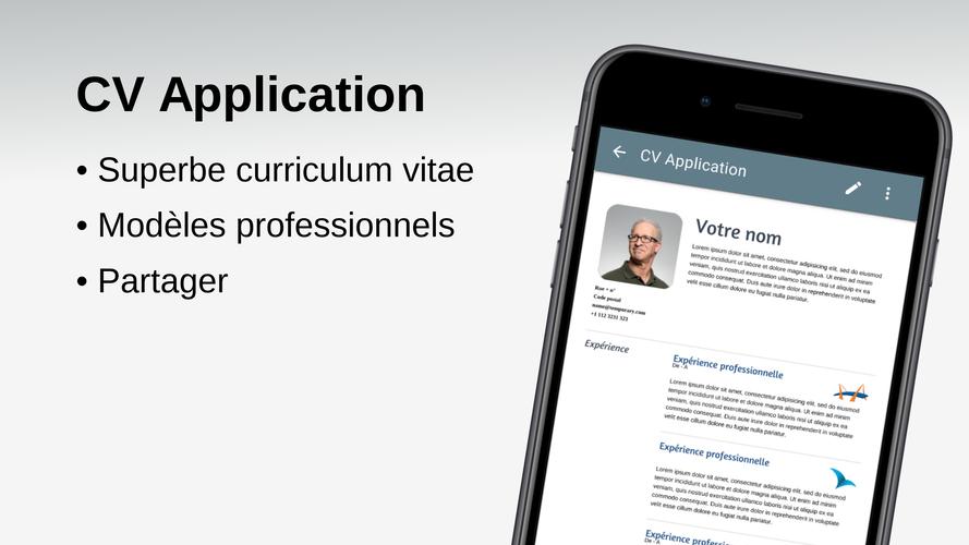 CV Application pour Android  Téléchargez l'APK